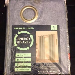 Litchenberg Thermal Lined Grommet Panels-Mineral  color (grey/blue)